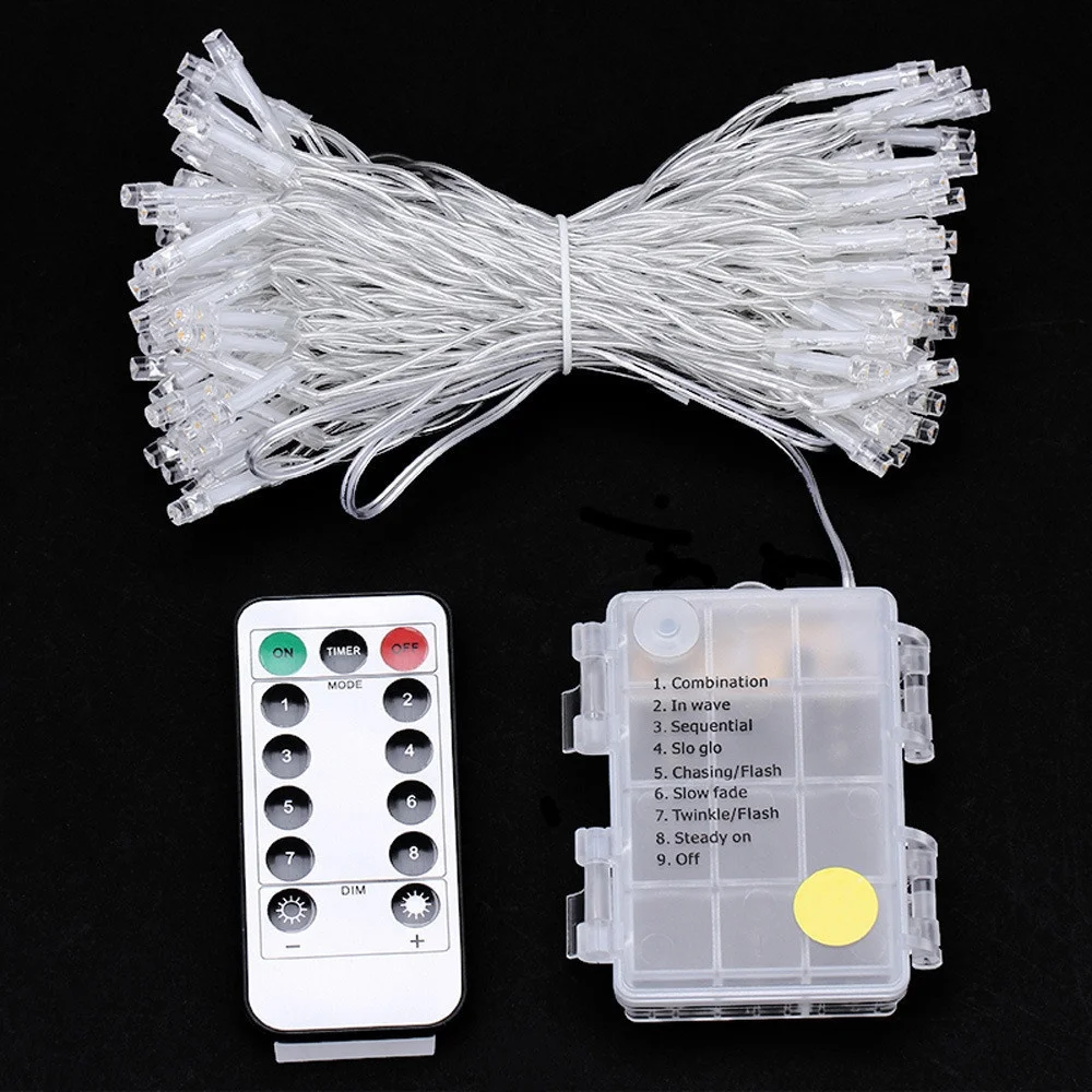 Battery Operated 20/40/80/160Led String Light Christmas Lights for Garland Wedding Party Holiday Decorations
