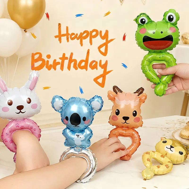30 Animal-Shaped Wrist Balloons, Birthday Decoration Balloons, Party Decoration Balloons, Halloween Decorations, Christmas Decorations, Event Decoration Balloons, Cute Cartoon Toy Balloons, Birthday Gifts, Various Cartoon Animal Designs