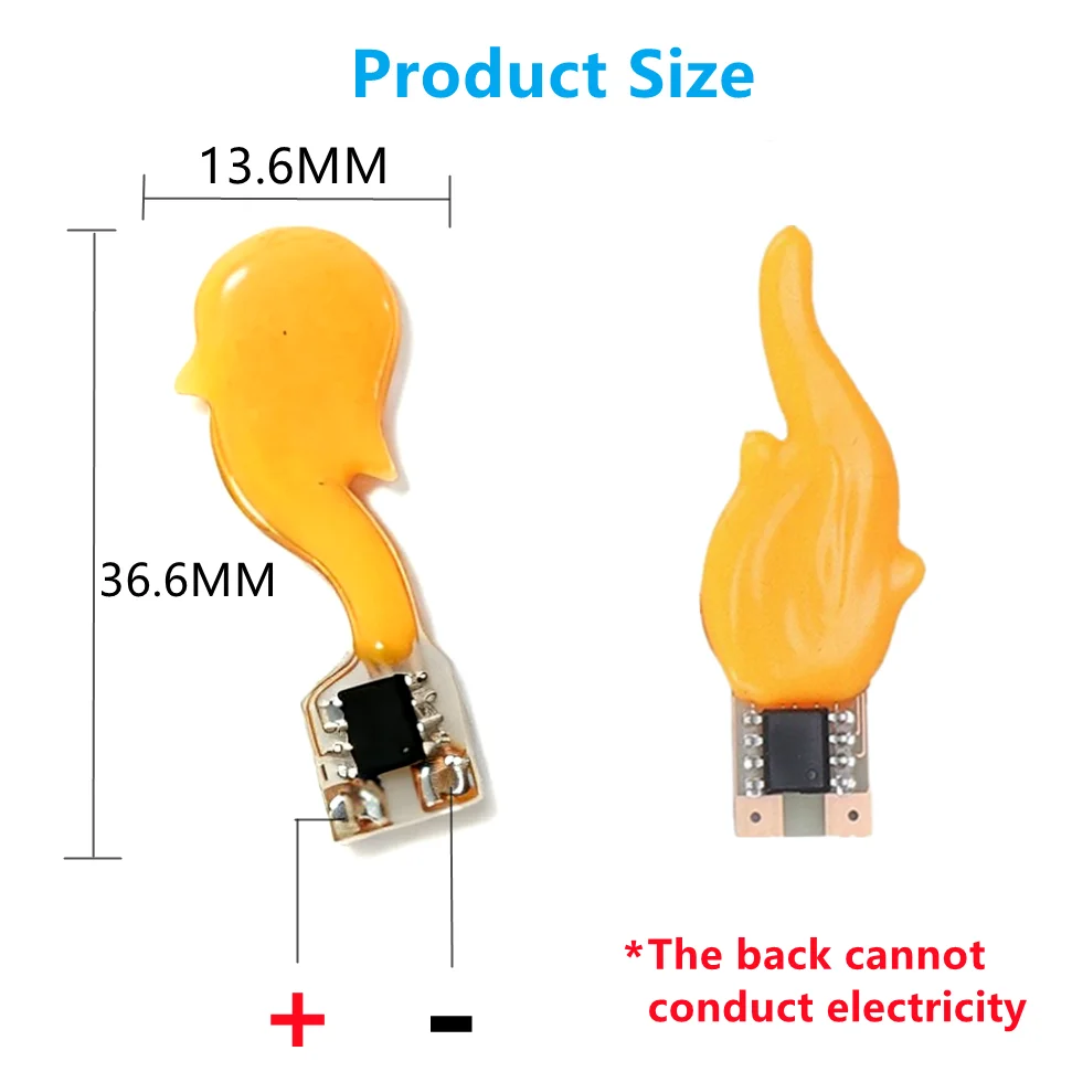 100~1PCS Wholesale DC3V-5V Led COB Flash Candles Edison Flame Warm White 2200K LED Filament Diode DIY Christmas Party Decoration