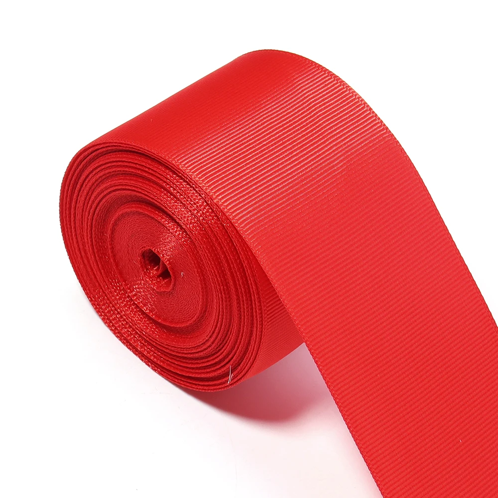 10Yards/Roll Grosgrain Ribbons Red Wine Red Color Ribbons For DIY New Year Christmas Party Handmade Bouquet Gift Packaging Decor