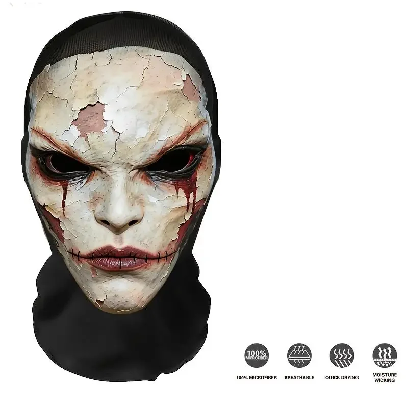3D Breathable Mesh Full-face Mask. Perfect for Halloween, Christmas, Valentine's Day, and Themed Parties