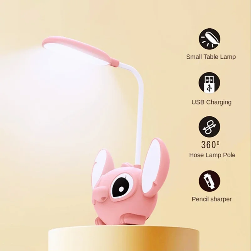 !!Night Light, Anime Cartoon Desk Lamp, Foldable Pencil Sharpener, Eye Protection Desk Lamp, USB Charging, Kids Christmas Gift