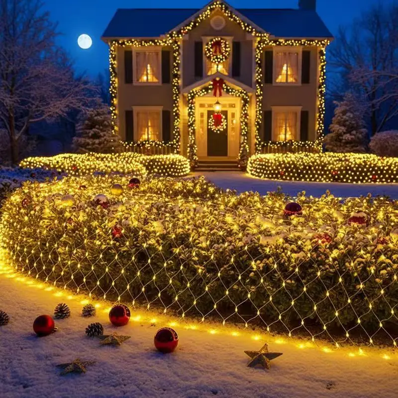 3x2m Outdoor Waterproof Christmas Net Lights Wedding Party Mesh Curtain Decoration