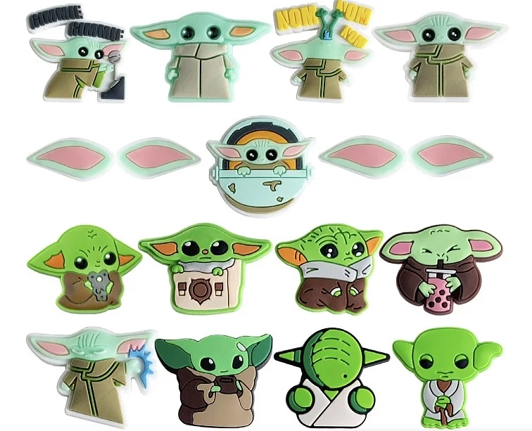 13-55Pcs Hot Toys Star Wars Shoe Charms For Slides Clog Sandals Shoes Decorations Accessories For Christmas Birthday Gifts