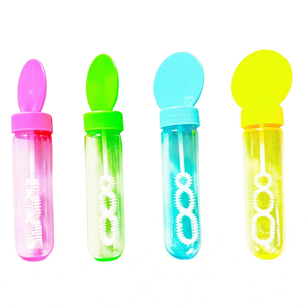 4/8/12Pcs 4.3x14cm Soap-free Liquid Bubble Tube Birthday Celebration Wedding Party Halloween Christmas Carnival Gift Decoration