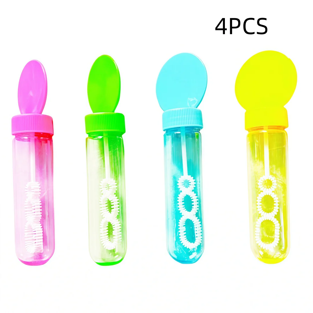 4/8/12Pcs 4.3x14cm Soap-free Liquid Bubble Tube Birthday Celebration Wedding Party Halloween Christmas Carnival Gift Decoration