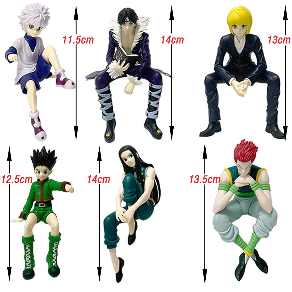 Hunter X Hunter Anime Action Figures 11-14cm Gon Freecss Alluka Zoldyck Chrollo Lucilfer Kurapika PVC Model Doll Christmas Gifts