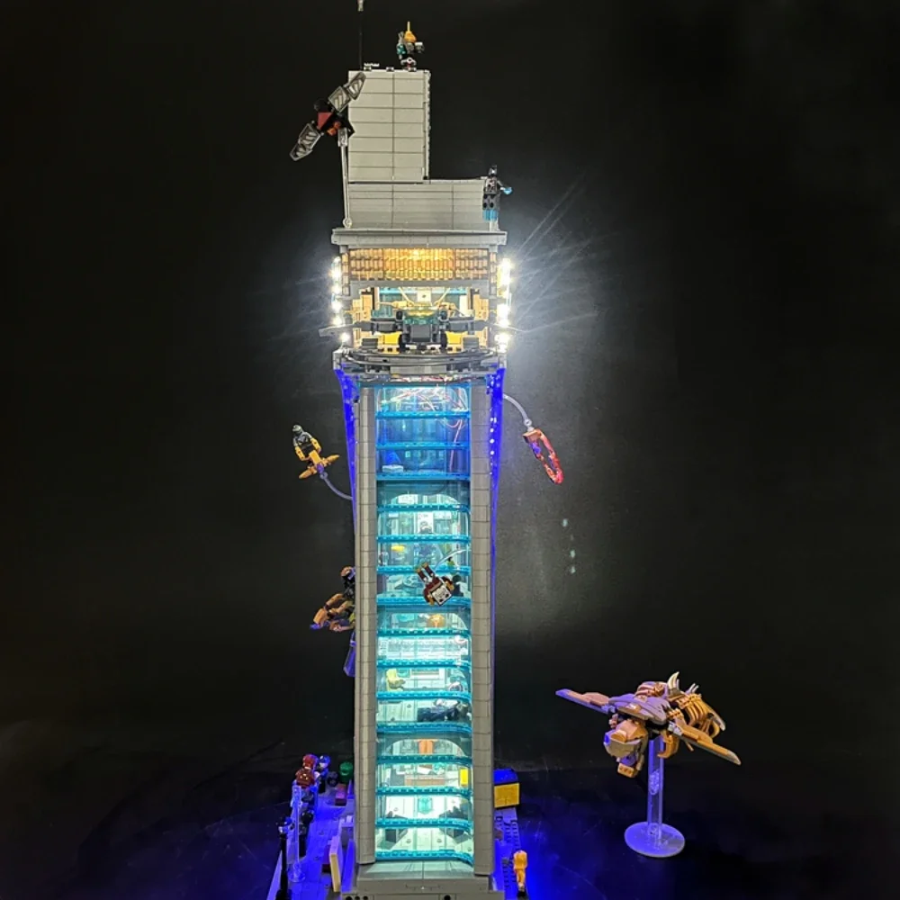 LED Light Compatible For 76269 Avengers Tower Building Blocks Lamp Remote Control (Not Include Building Blocks) Christmas Gift