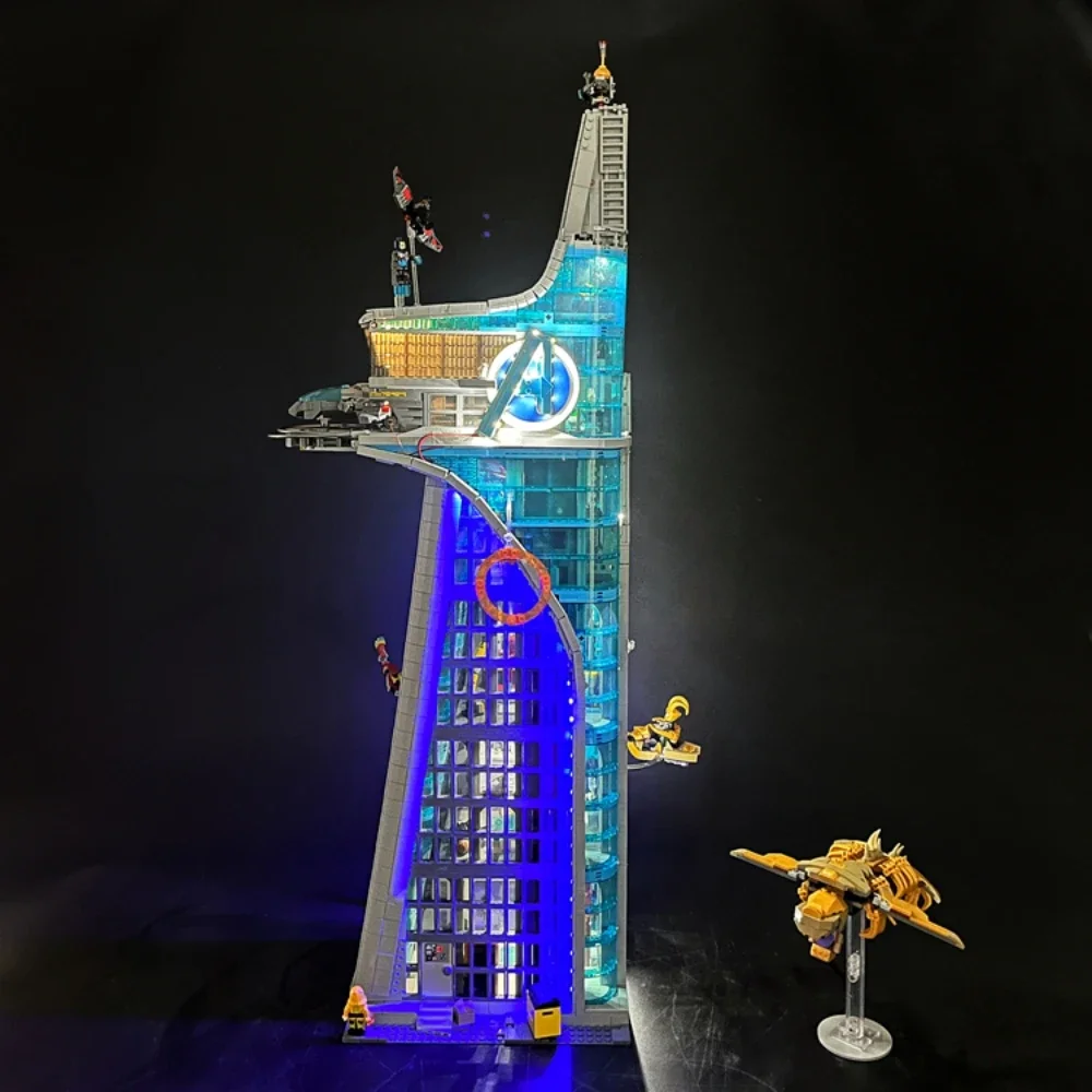 LED Light Compatible For 76269 Avengers Tower Building Blocks Lamp Remote Control (Not Include Building Blocks) Christmas Gift