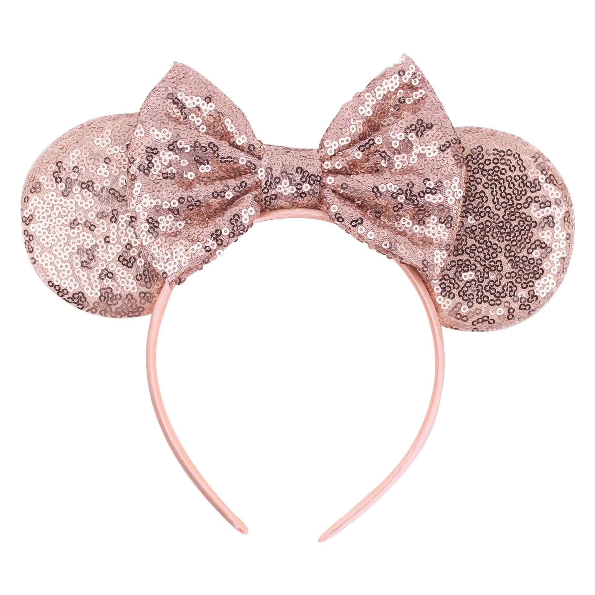 Baby holiday glitter hair accessory leopard print headband Mickey Halloween Christmas headband