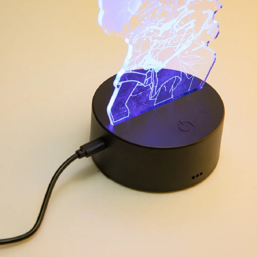 Lord of the Rings 3D LED Night Light 7 Colours Smart Touch Bedroom Decorative Lights Birthday Christmas Gift for Fans