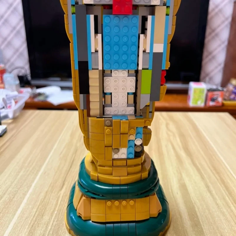 Bricks Building Blocks New Champion Trophy 2842pcs Golden Winner Cup Football Award Building Model Christmas Gift for Adult Toy