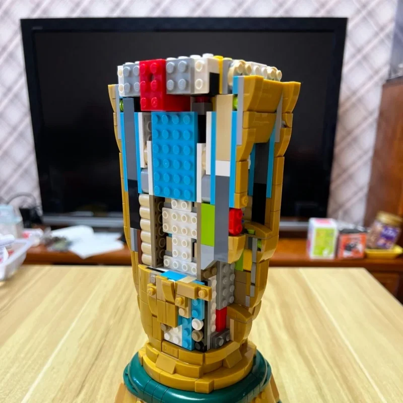 Bricks Building Blocks New Champion Trophy 2842pcs Golden Winner Cup Football Award Building Model Christmas Gift for Adult Toy