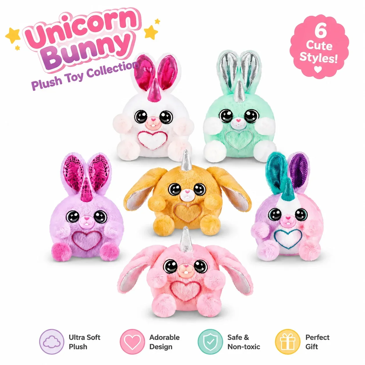 Zuru Rainocorns Bunnycorn Surprise Rabbit Family Pet Blind Box Doll Toy Christmas Gift