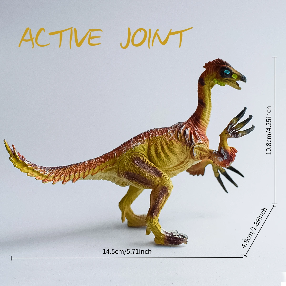 Articulated realistic models of Tyrannosaurus rex, pterosaur, saber-toothed dragon, and scythe-toothed dragon | Dinosaur lover | Miniature landscape | Teaching Demonstration | Desktop, display window, bonsai decorative ornaments | Cool gifts for men | Birthday party anniversary gift | Christmas, Easter, Halloween, Hanukkah gifts