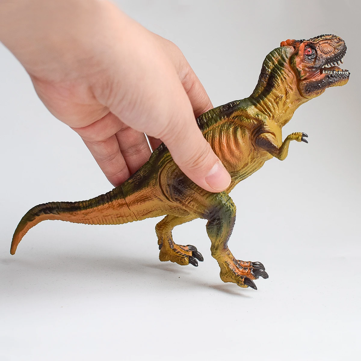 Articulated realistic models of Tyrannosaurus rex, pterosaur, saber-toothed dragon, and scythe-toothed dragon | Dinosaur lover | Miniature landscape | Teaching Demonstration | Desktop, display window, bonsai decorative ornaments | Cool gifts for men | Birthday party anniversary gift | Christmas, Easter, Halloween, Hanukkah gifts