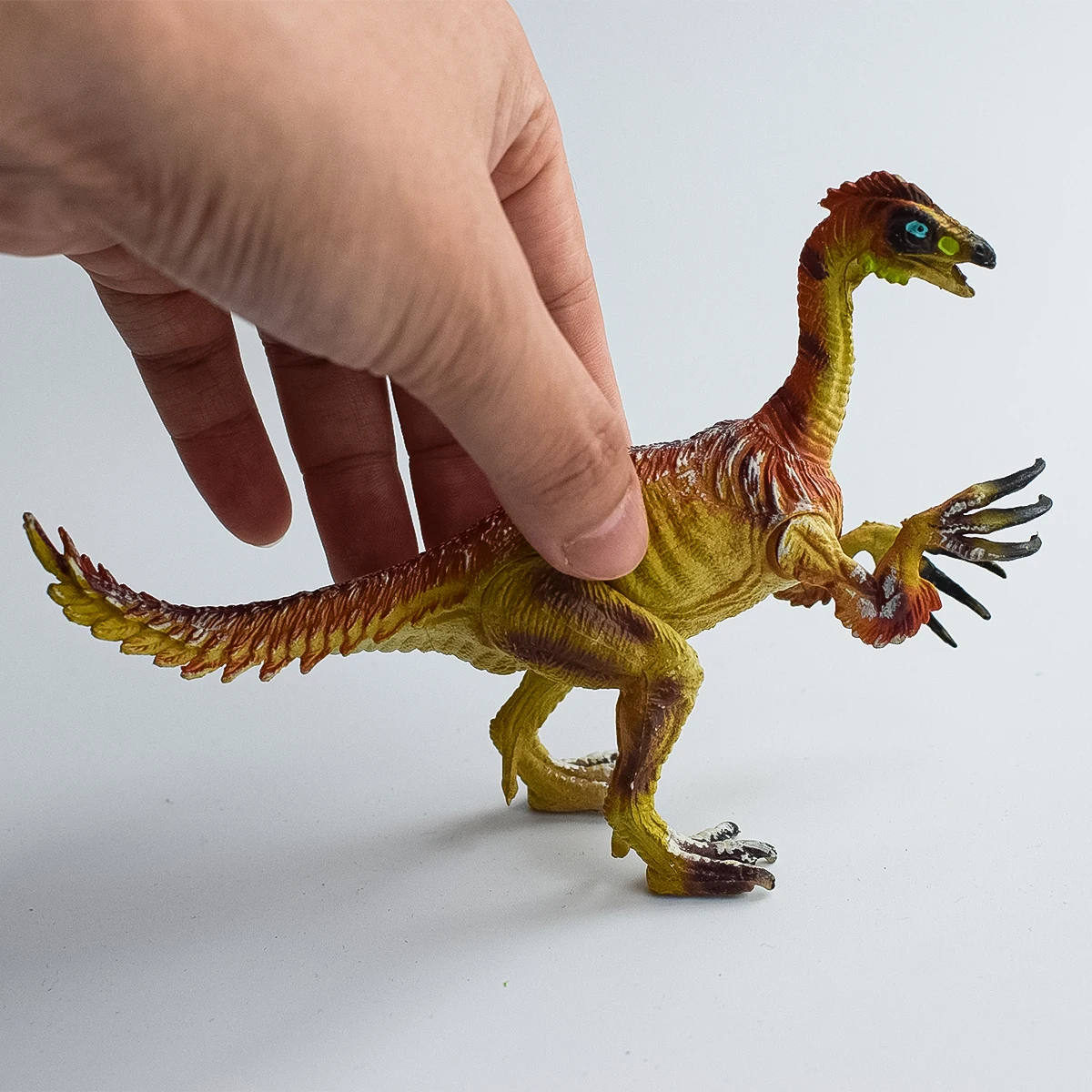 Articulated realistic models of Tyrannosaurus rex, pterosaur, saber-toothed dragon, and scythe-toothed dragon | Dinosaur lover | Miniature landscape | Teaching Demonstration | Desktop, display window, bonsai decorative ornaments | Cool gifts for men | Birthday party anniversary gift | Christmas, Easter, Halloween, Hanukkah gifts