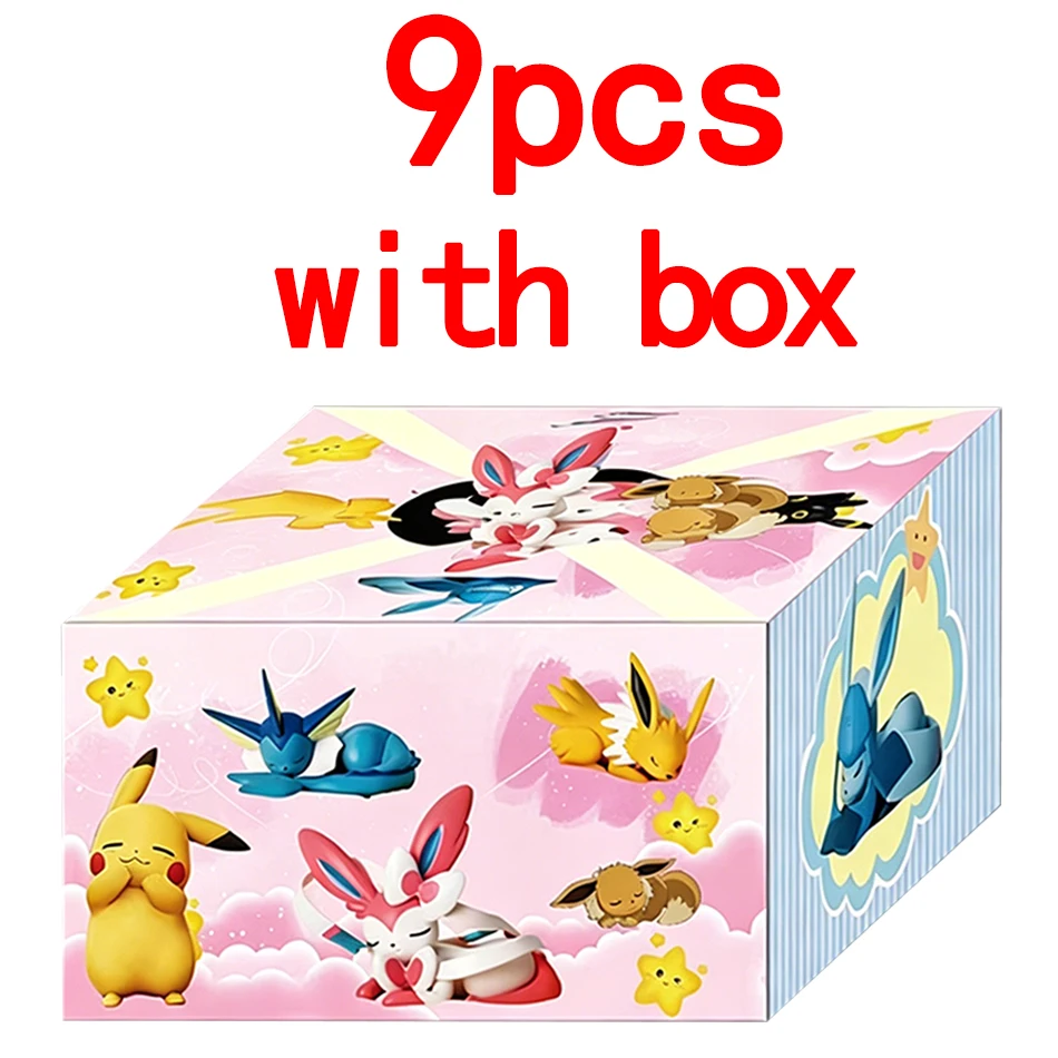 8cm Anime Pokémon Eevee Blind Box Figure Toys Multi Form Series PVC Model Desktop Decoration Ornament Birthday Christmas Gift