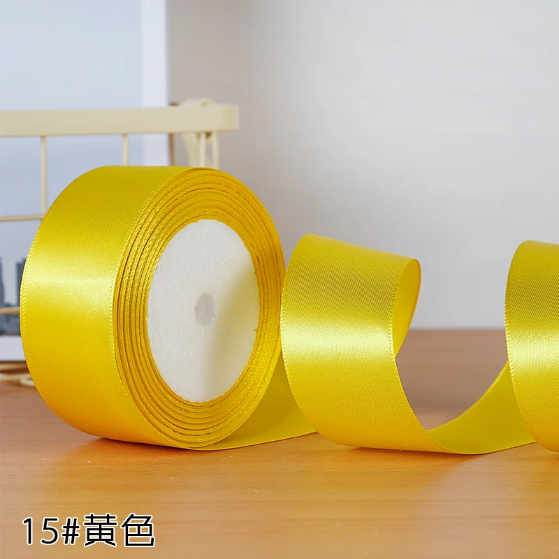 22meters Silk Satin Ribbon Party Home Wedding Decoration Gift Wrapping Christmas DIY Material 6mm 10mm 15mm 20mm 25mm 40mm 50mm