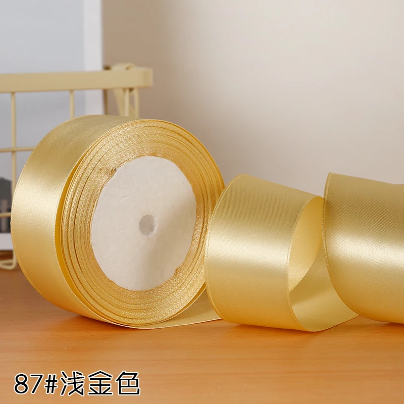 22meters Silk Satin Ribbon Party Home Wedding Decoration Gift Wrapping Christmas DIY Material 6mm 10mm 15mm 20mm 25mm 40mm 50mm
