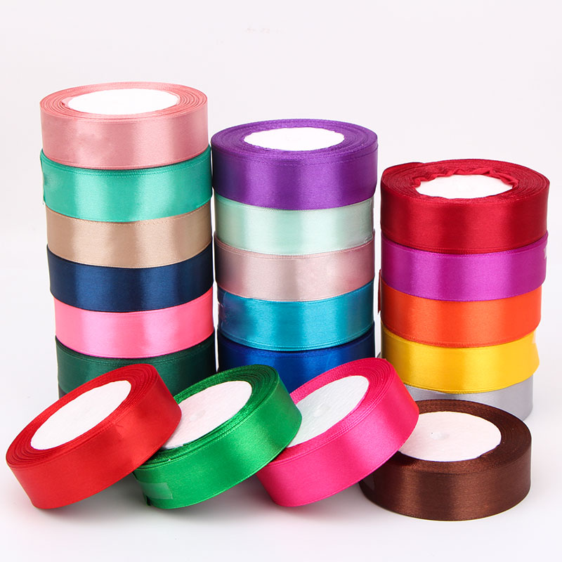 22meters Silk Satin Ribbon Party Home Wedding Decoration Gift Wrapping Christmas DIY Material 6mm 10mm 15mm 20mm 25mm 40mm 50mm