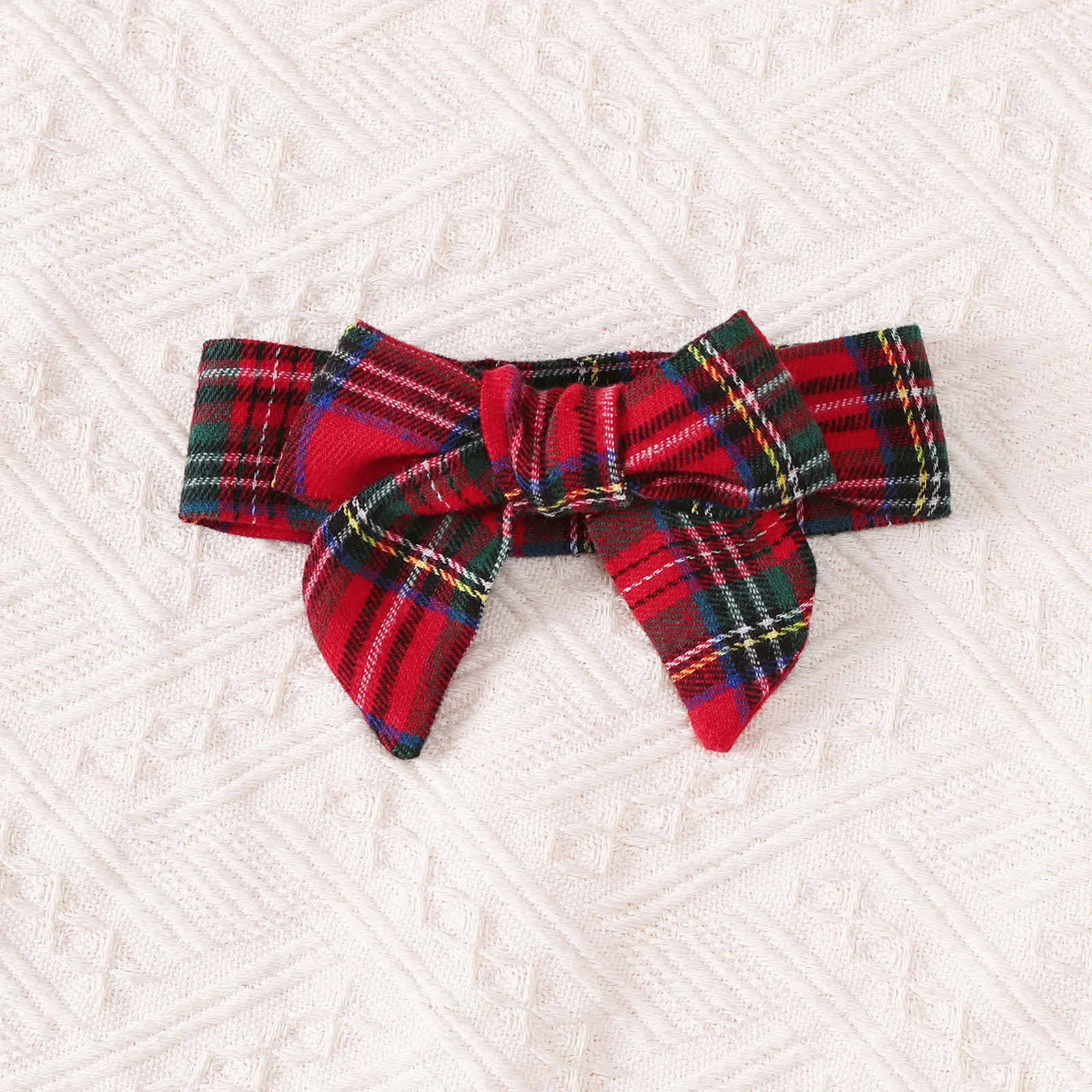 0-18 Months Baby Girl Christmas 2Pcs Red Plaid Long Sleeve Dress Set Lace Ruffle Headband Autumn Infant Princess Dress  Outfit