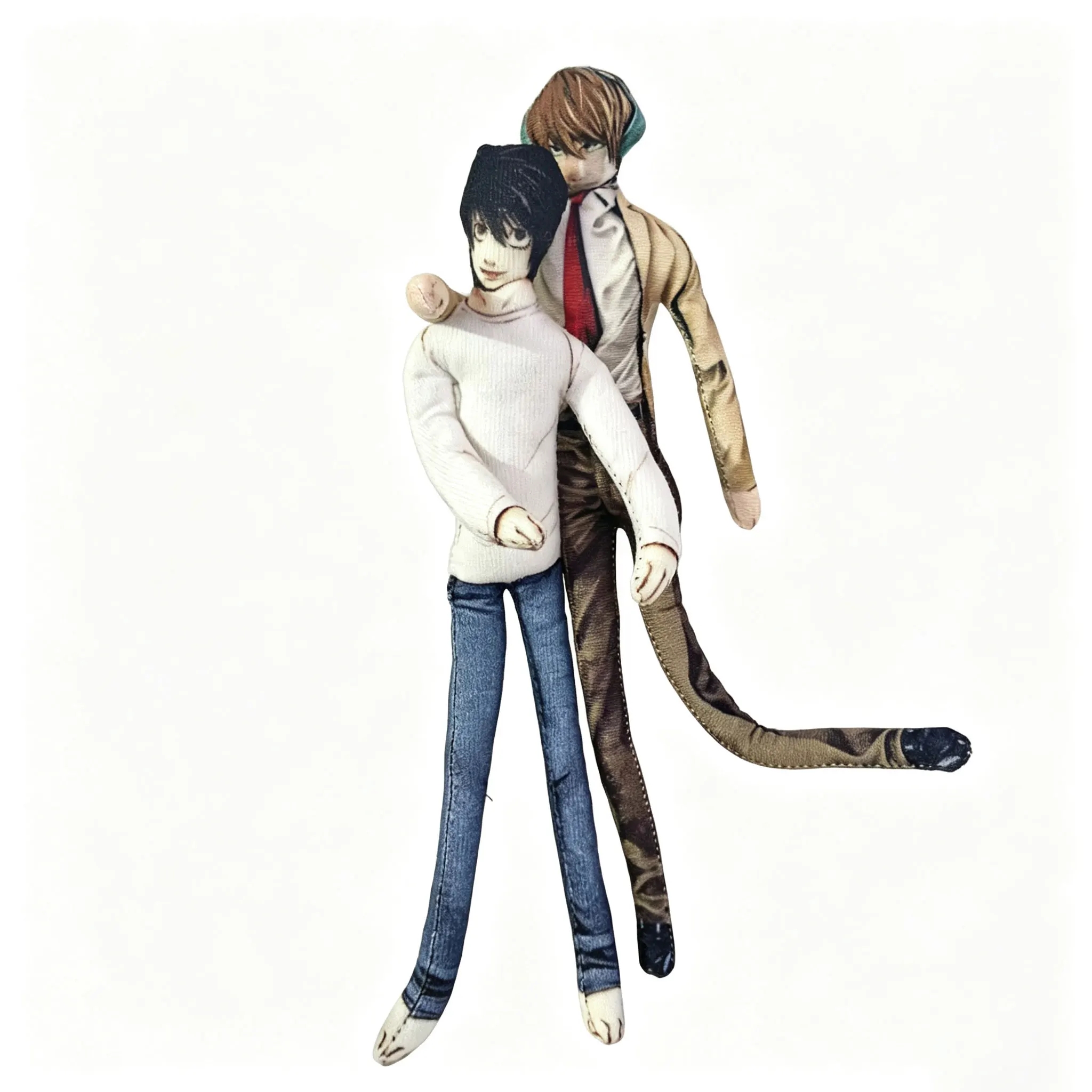 Anime 28cm Light Yagami L Toys Light Yagami L Doll Slender Twistable Shape Toys Room Decoration Birthday Festival Christmas Gift