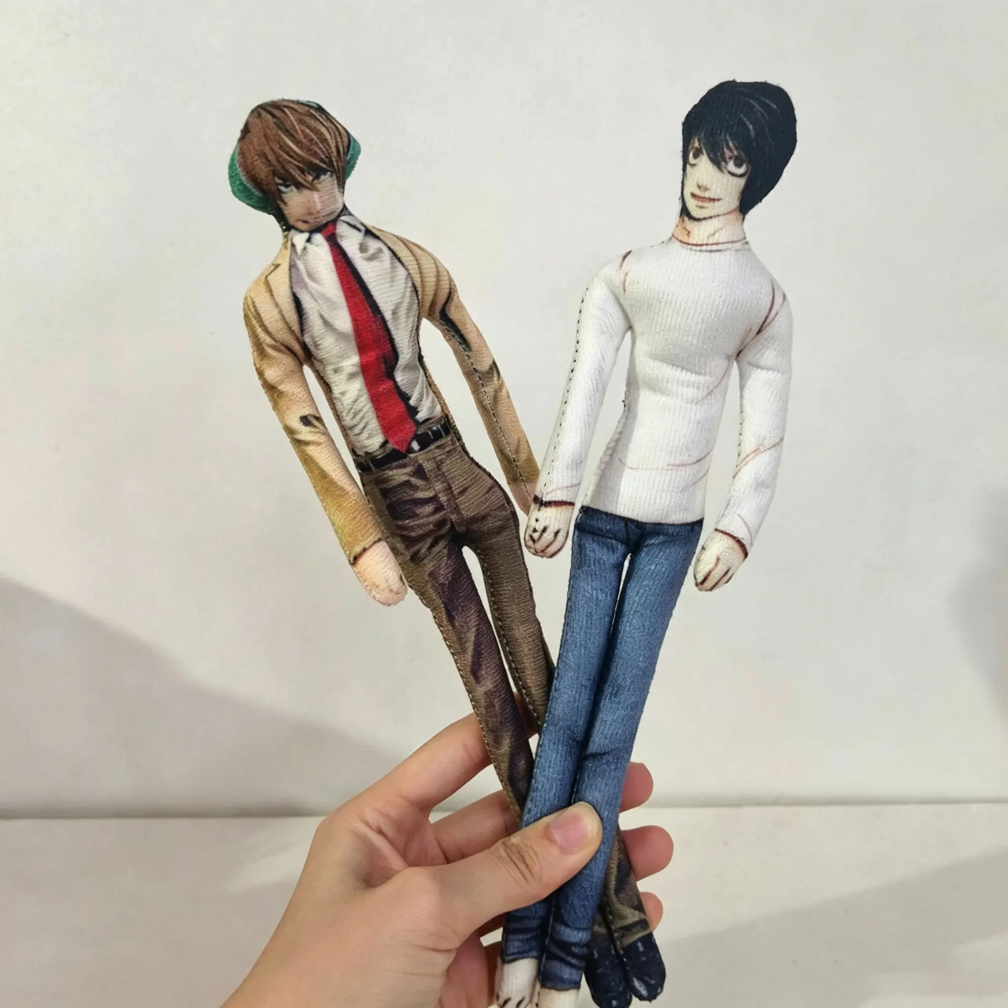 Anime 28cm Light Yagami L Toys Light Yagami L Doll Slender Twistable Shape Toys Room Decoration Birthday Festival Christmas Gift