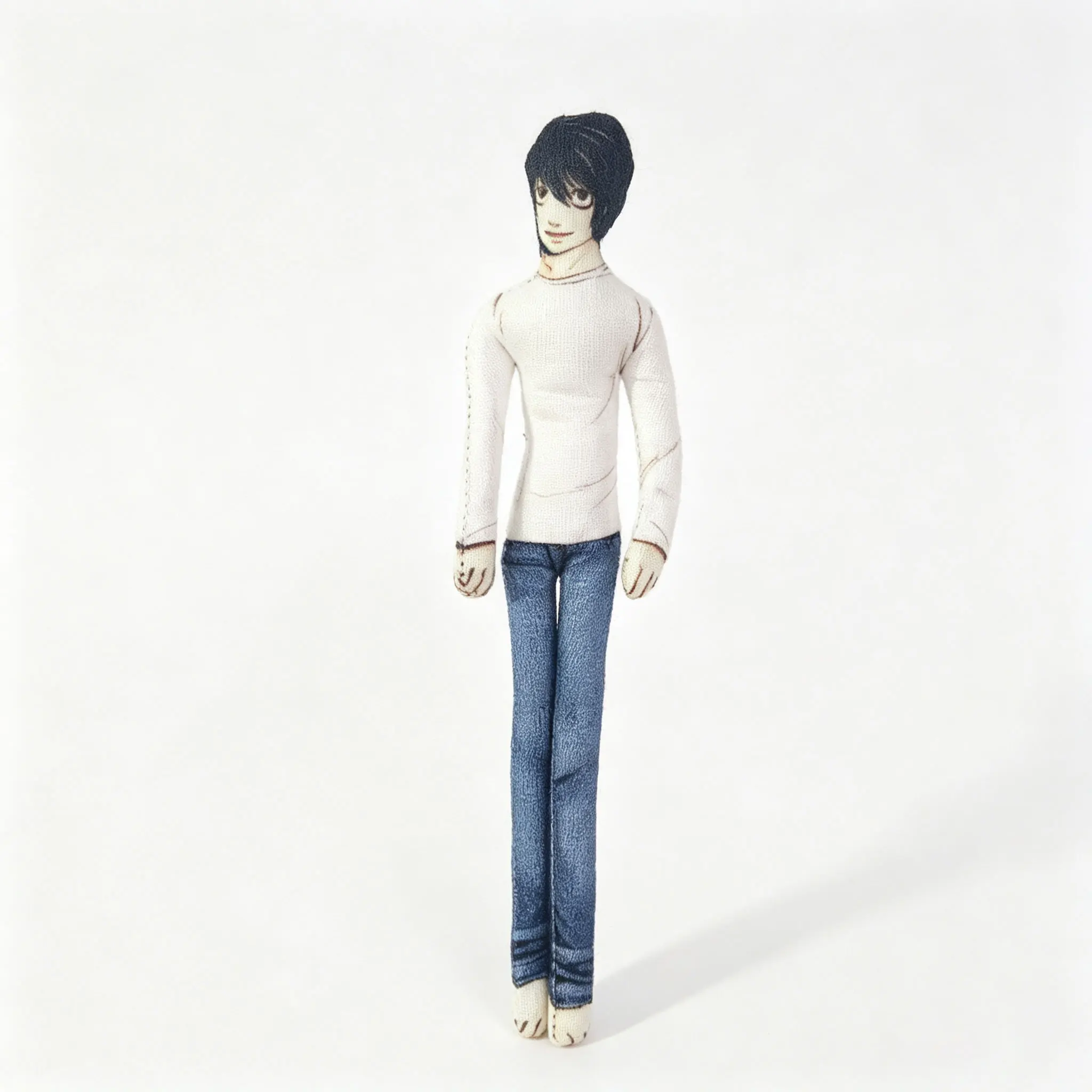Anime 28cm Light Yagami L Toys Light Yagami L Doll Slender Twistable Shape Toys Room Decoration Birthday Festival Christmas Gift
