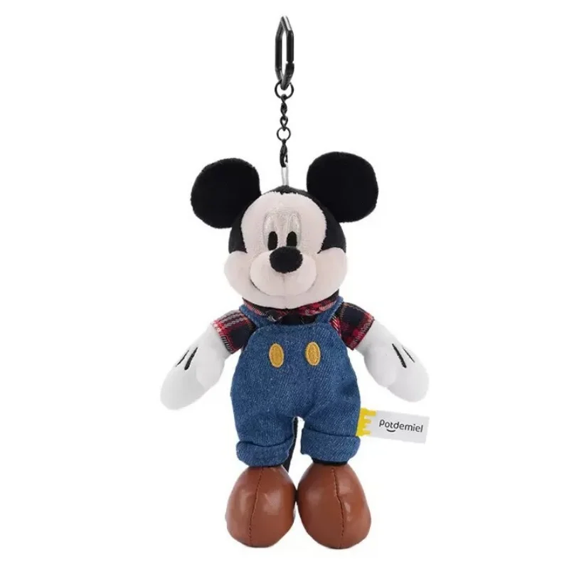 Classic Hot Anime Genuine Micky Mouse Plush Dolls Keychains Small Pendant Bag Hangings Christmas Birthday Gifts