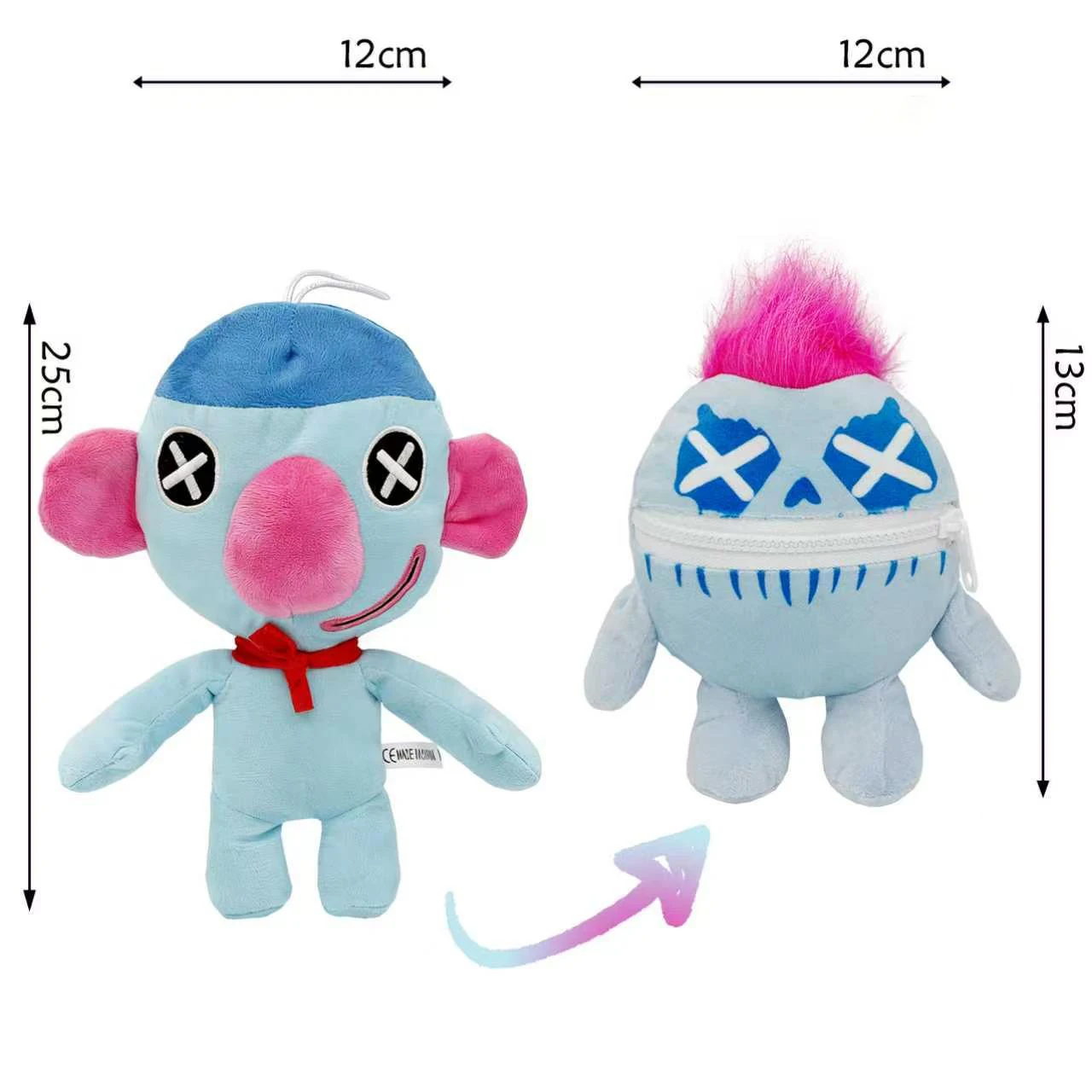 Wrongside Outimals plush Toy Giblet Chum Chompkins Horror Game 5 Plush Doll Cute Anime Peripherals Toy Birthday Christmas Gift