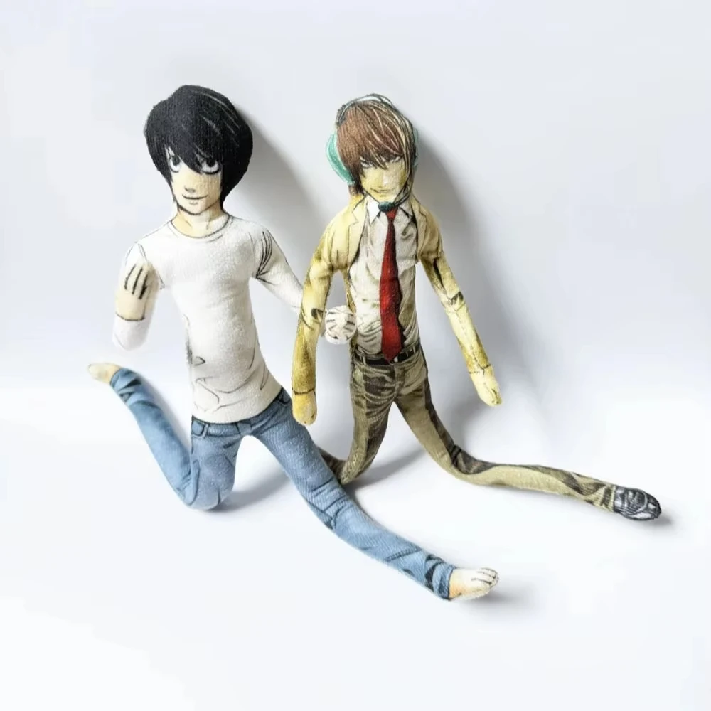 Anime 28cm Light Yagami L Toys Light Yagami L Doll Slender Twistable Shape Toys Room Decoration Birthday Festival Christmas Gift