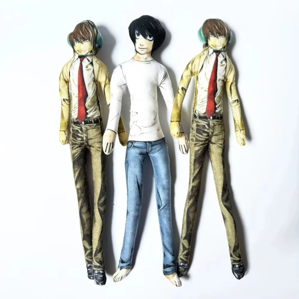 Anime 28cm Light Yagami L Toys Light Yagami L Doll Slender Twistable Shape Toys Room Decoration Birthday Festival Christmas Gift