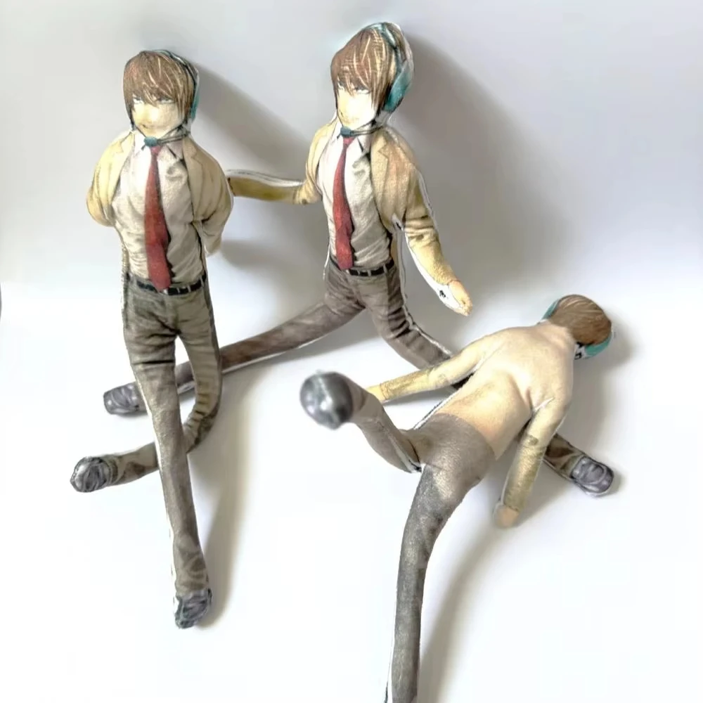 Anime 28cm Light Yagami L Toys Light Yagami L Doll Slender Twistable Shape Toys Room Decoration Birthday Festival Christmas Gift