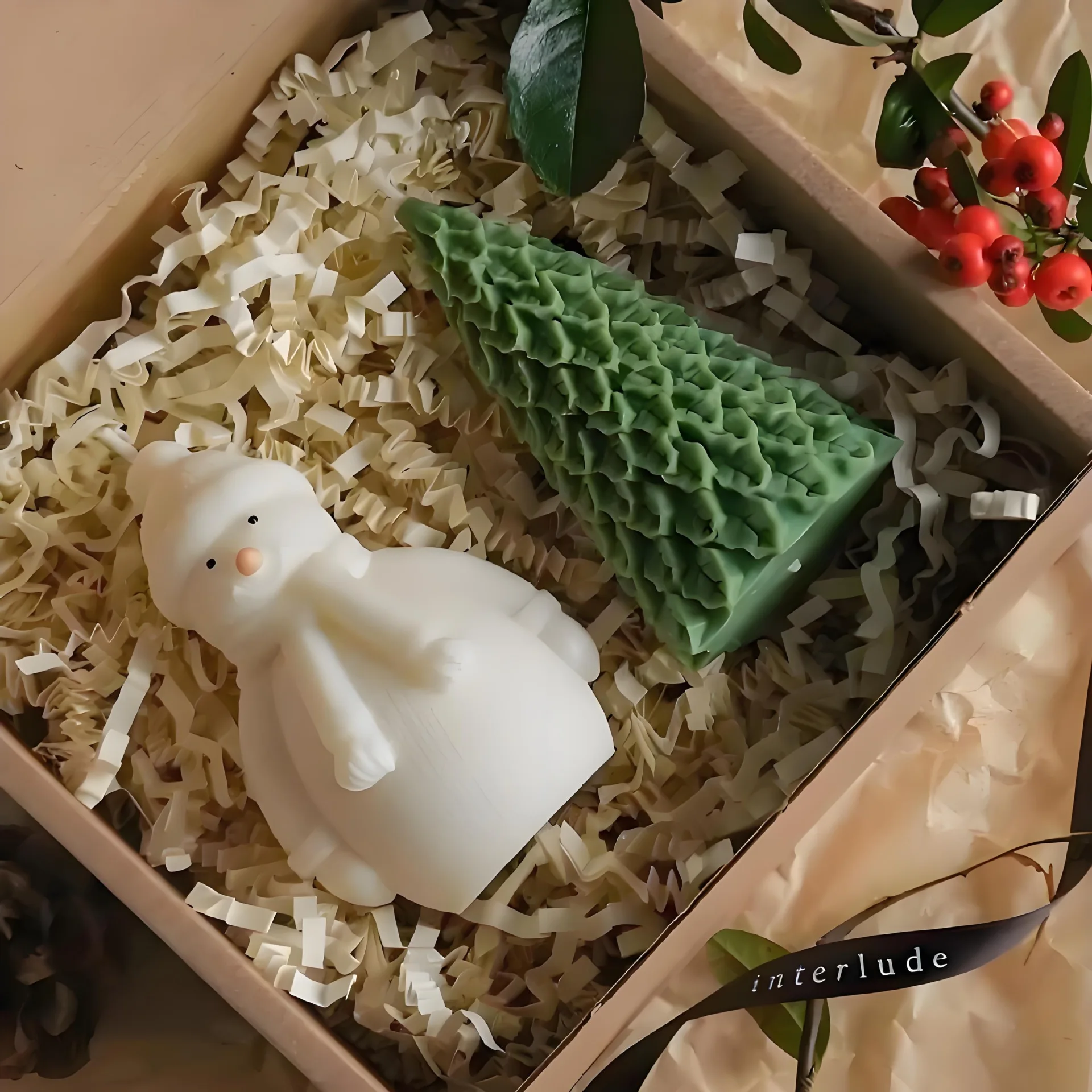 2pcs Holiday Gift Making Silicone Mold Snowman And Christmas Tree Diy Christmas Crafts Candles, Soap, Gypsum Crafts