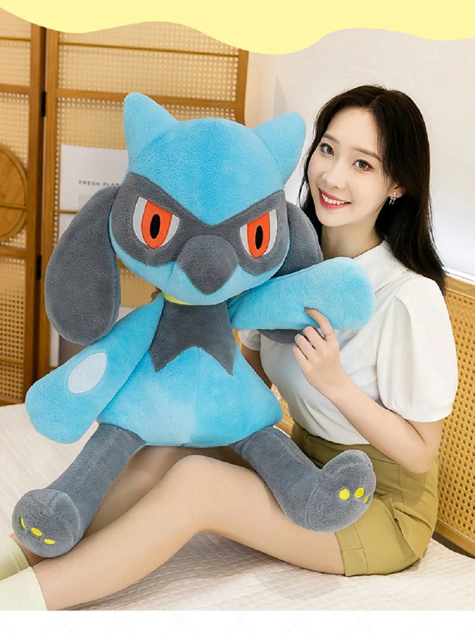 Japanese Anime Pokemon Morpeko Lucario Riolu Plushies Cute Soft Gifts Stuffed Toys Morpeko Birthday Christmas Gift for Children