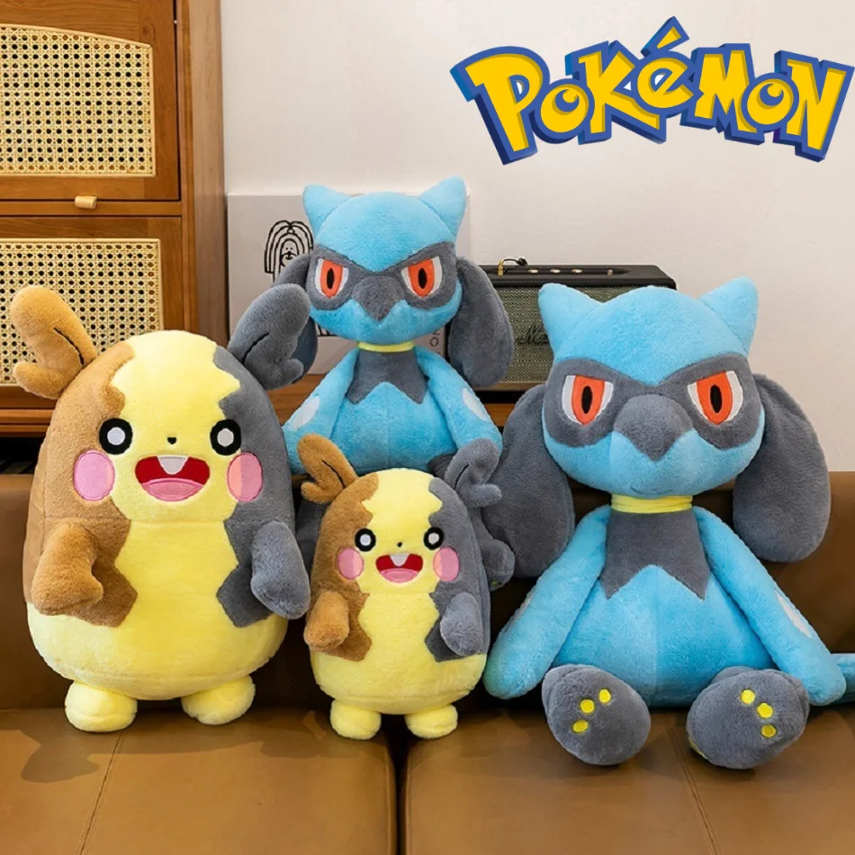 Japanese Anime Pokemon Morpeko Lucario Riolu Plushies Cute Soft Gifts Stuffed Toys Morpeko Birthday Christmas Gift for Children