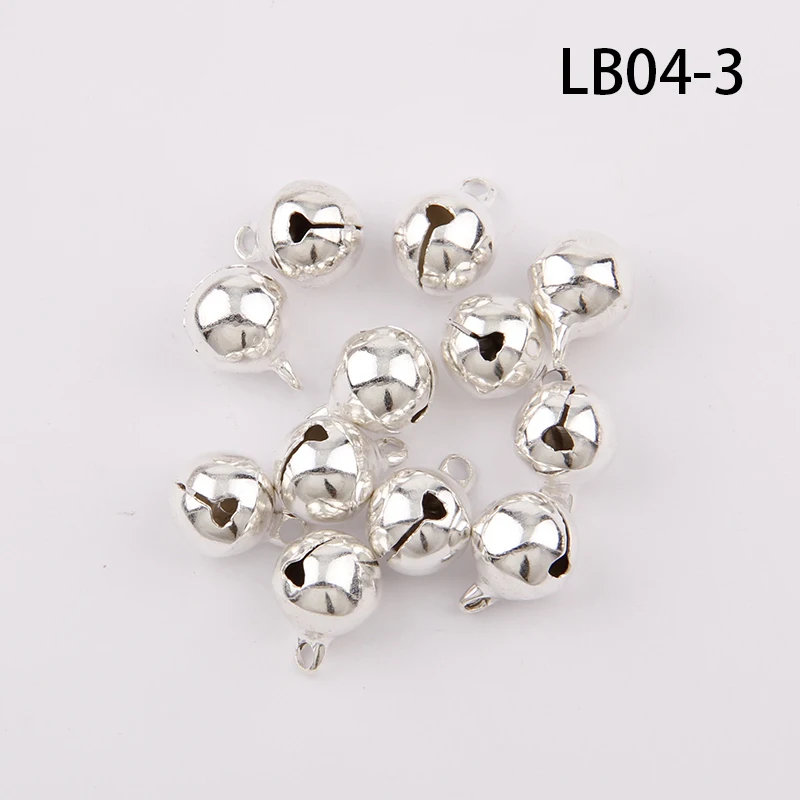 3 Colors 6/8/10/12mm Copper Ordinary Plated Jingle Bells Pendants Christmas Handmade Party DIY Crafts Accessories