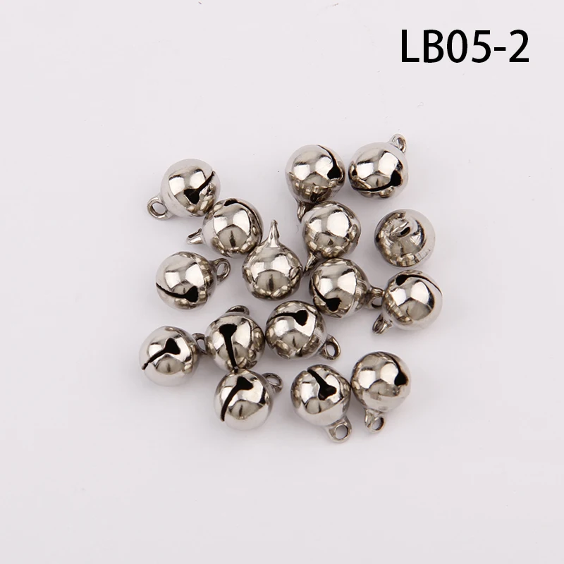 3 Colors 6/8/10/12mm Copper Ordinary Plated Jingle Bells Pendants Christmas Handmade Party DIY Crafts Accessories