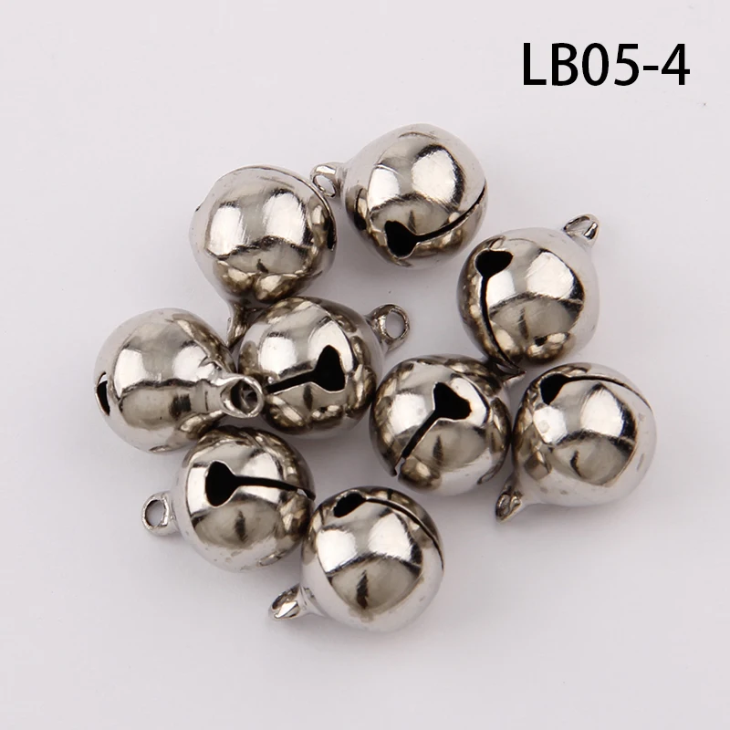 3 Colors 6/8/10/12mm Copper Ordinary Plated Jingle Bells Pendants Christmas Handmade Party DIY Crafts Accessories