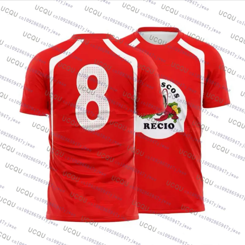 2026 Seafood Shrimp Recio Print Kid's Sportwear Casual Christmas Gift Party Tee Top Harajuku Parent-Child Matching Outfits Top