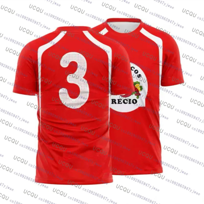2026 Seafood Shrimp Recio Print Kid's Sportwear Casual Christmas Gift Party Tee Top Harajuku Parent-Child Matching Outfits Top