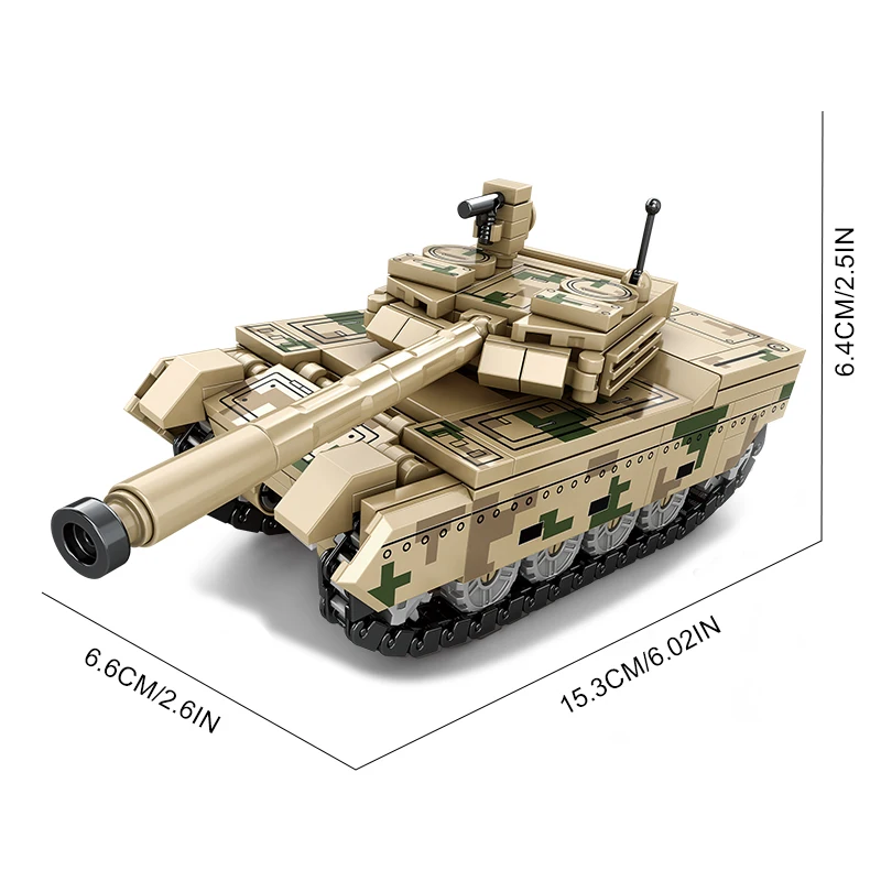 Tank Building Blocks Armored Vehicle Military Series Construction Bricks Tank Model Boys Christmas Gift Kids Toy
