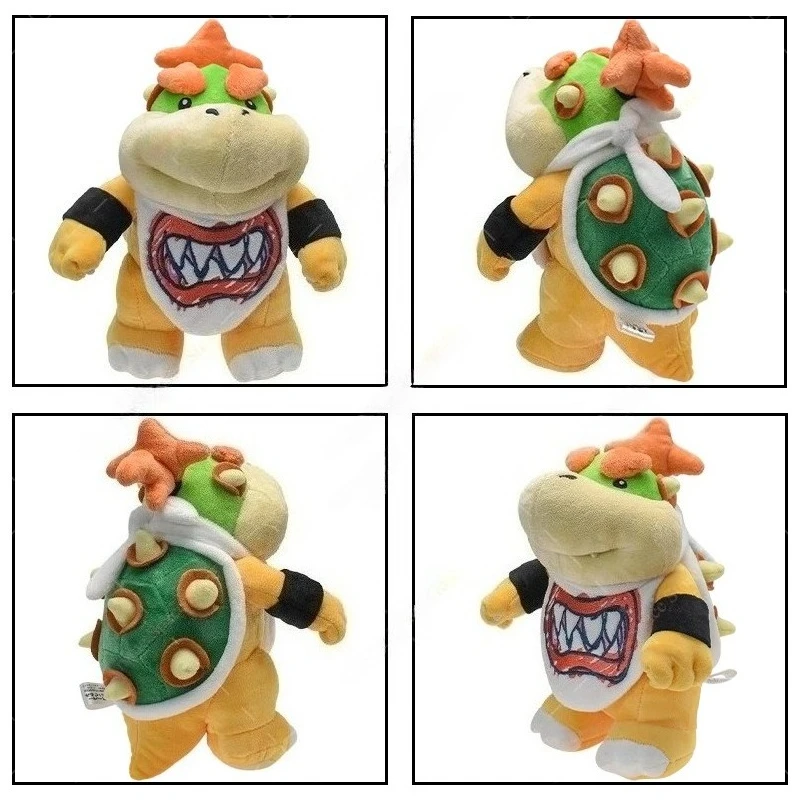 2026 New Mario Wonder Bowser Jr Fire Dragon Plush Toys Doll Soft Stuffed Toys for Kids Birthday Christmas Gift