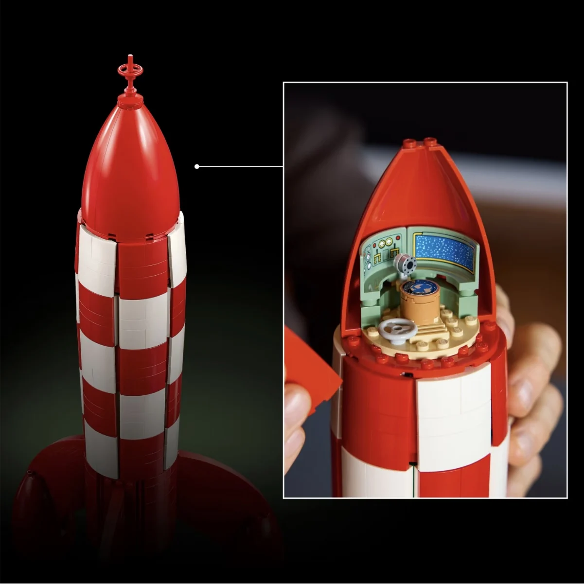 1283pcs New Moon Rocket Model Building Blocks DIY Creative Ideas Anime Assemble Construction Toy Birthday Christmas Gifts