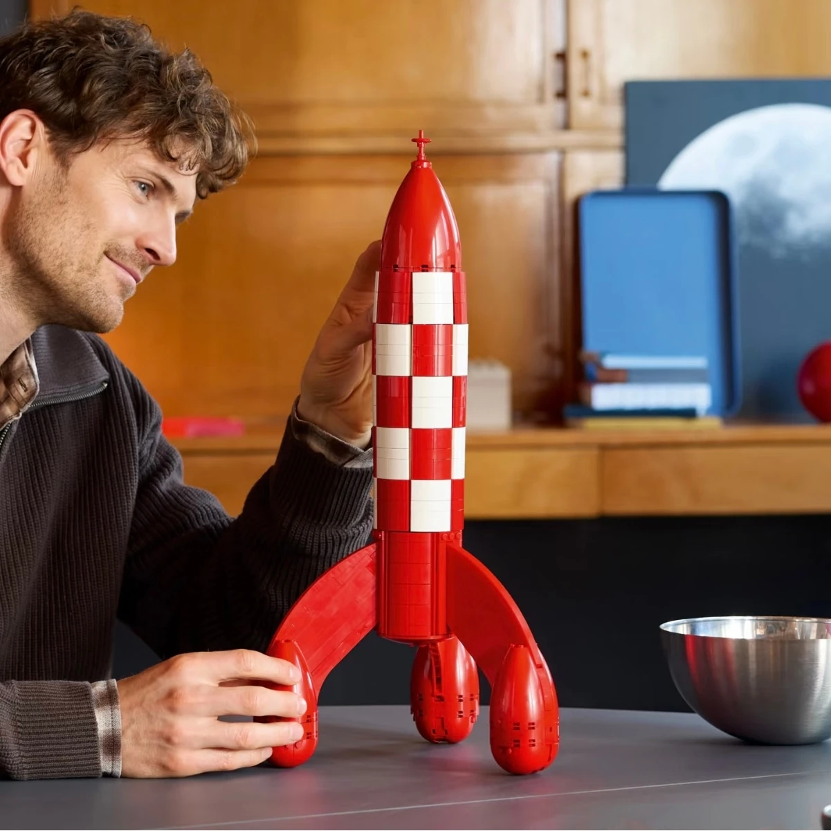 1283pcs New Moon Rocket Model Building Blocks DIY Creative Ideas Anime Assemble Construction Toy Birthday Christmas Gifts