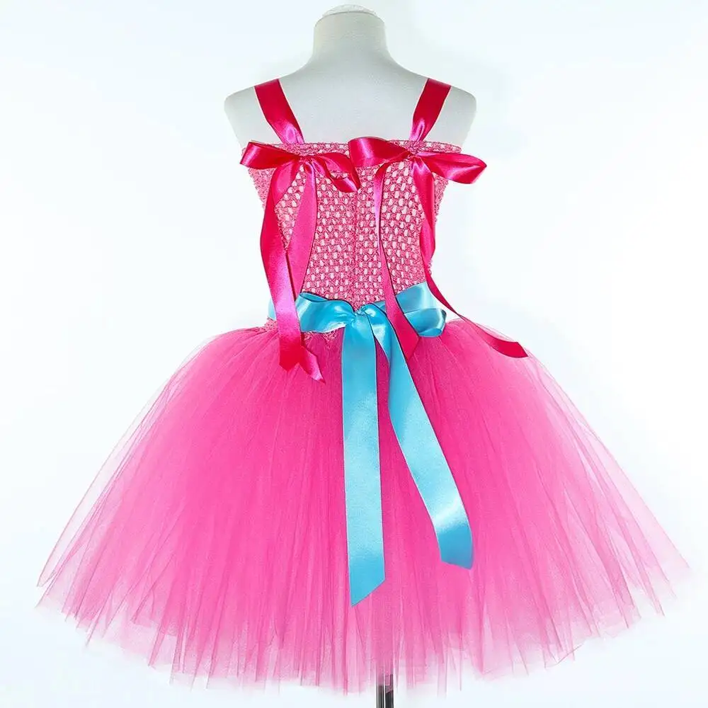 Super Kitty Costumes for Girls Super Cat Tutu Dress for Kids Christmas Halloween Outfits Children Animal Clothes with Eyes Patch