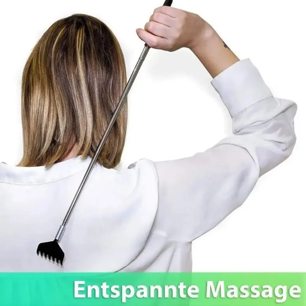 Extendable Portable Telescoping Metal Back Scratchers Hand Massager with Handles for Thanksgiving Birthday Christmas Gifts