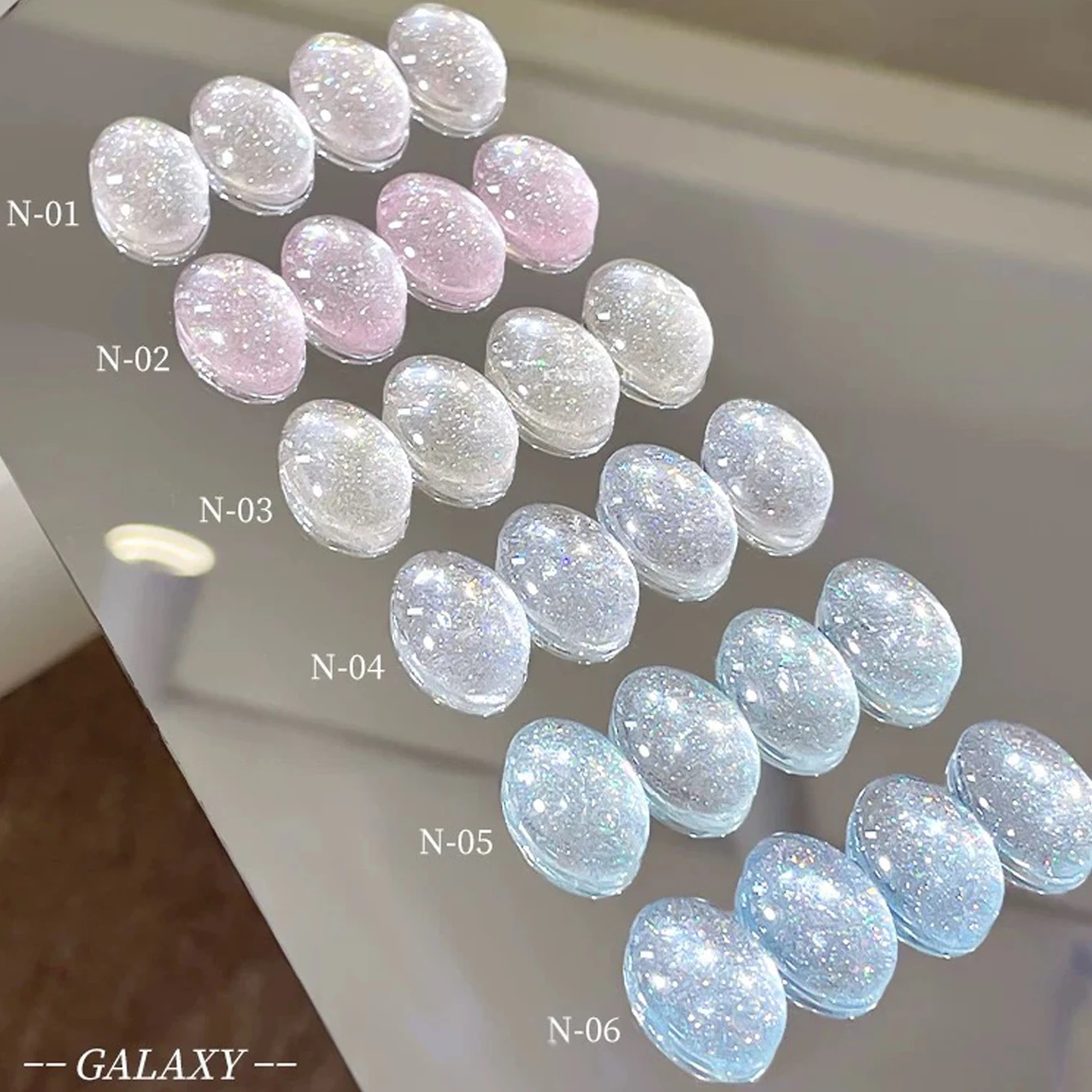 MIANEL 10ML White Cat Eye Gel Nail Polish with Flash Glass Beads Water-based Collection Nail Art New Christmas Nails 2025