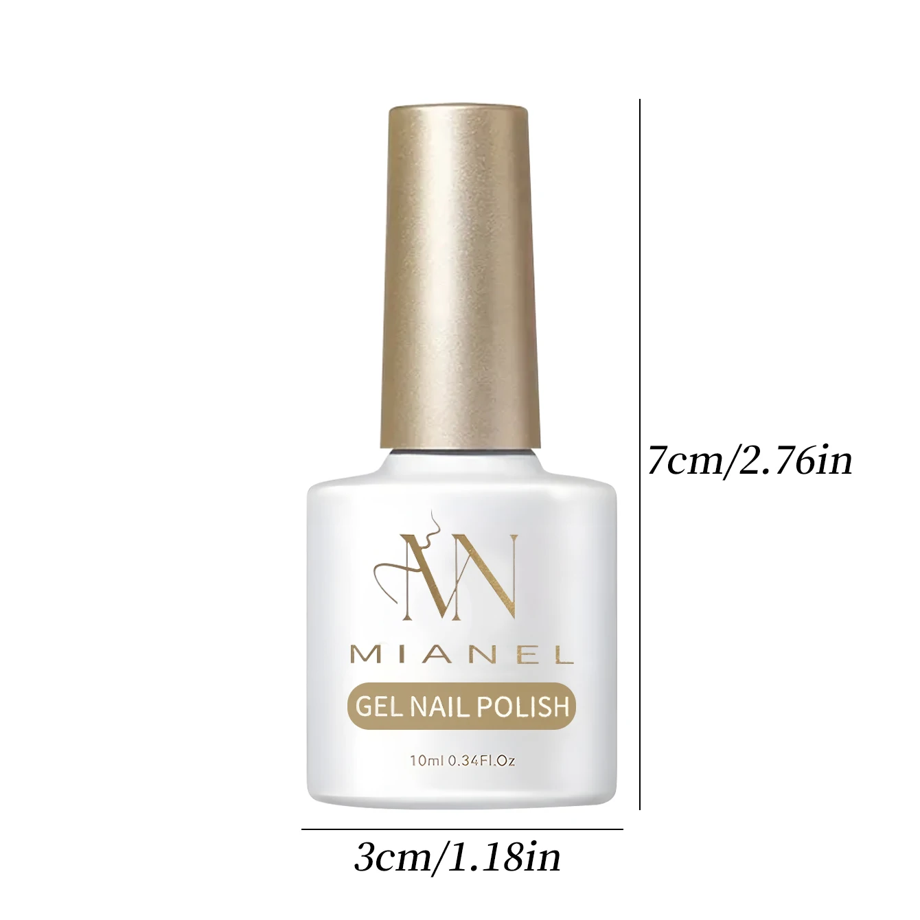 MIANEL 10ML White Cat Eye Gel Nail Polish with Flash Glass Beads Water-based Collection Nail Art New Christmas Nails 2025